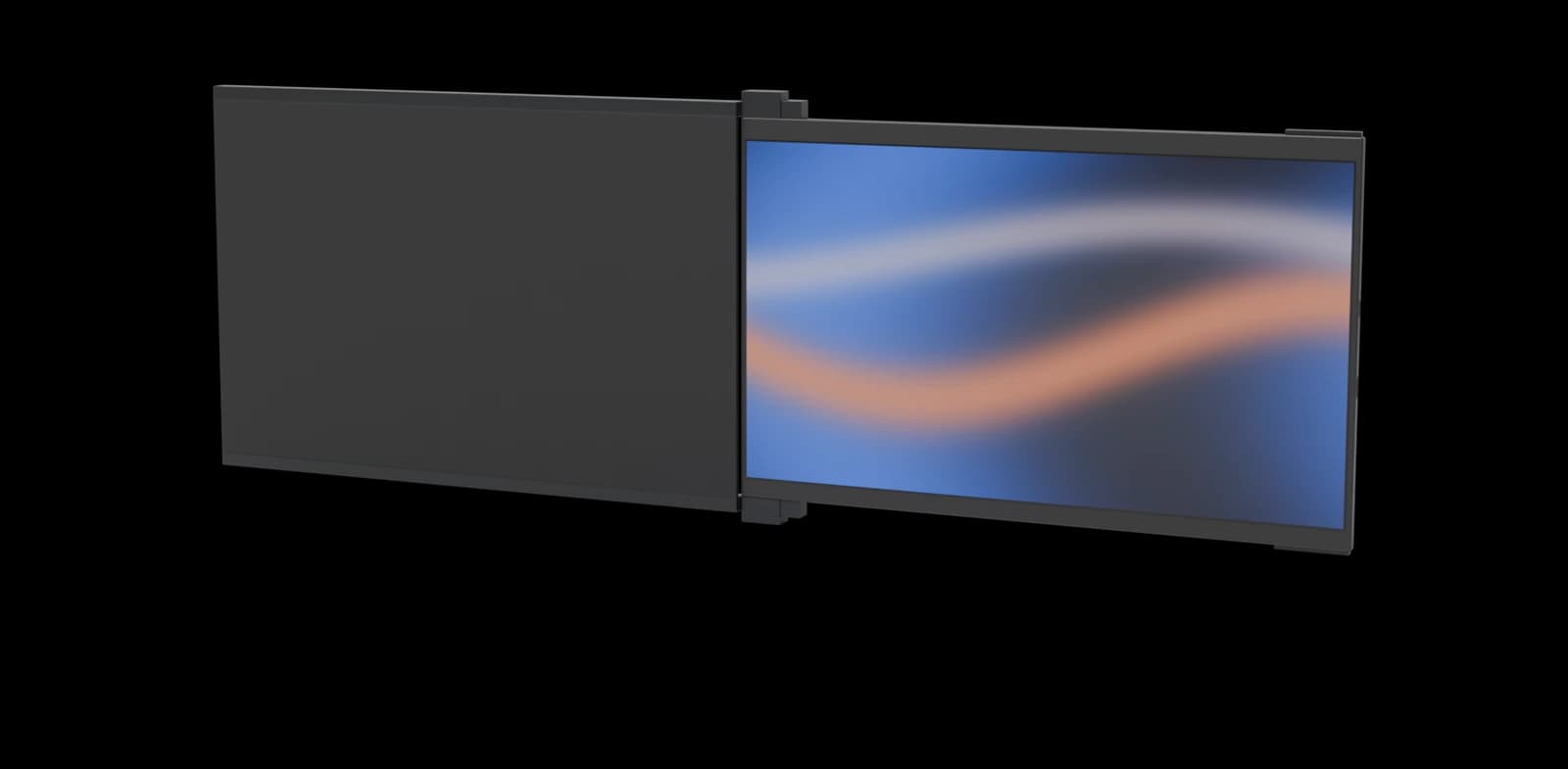 Laptop Screen Extender - Mobile Pixels Duex Max DS, cut out on the Desk and Workspace world colour