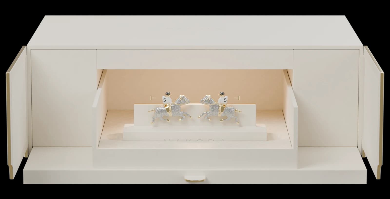 Falaj PR Box - Nakoda Atelier, cut out on the Nakoda AI Art Gallery world colour