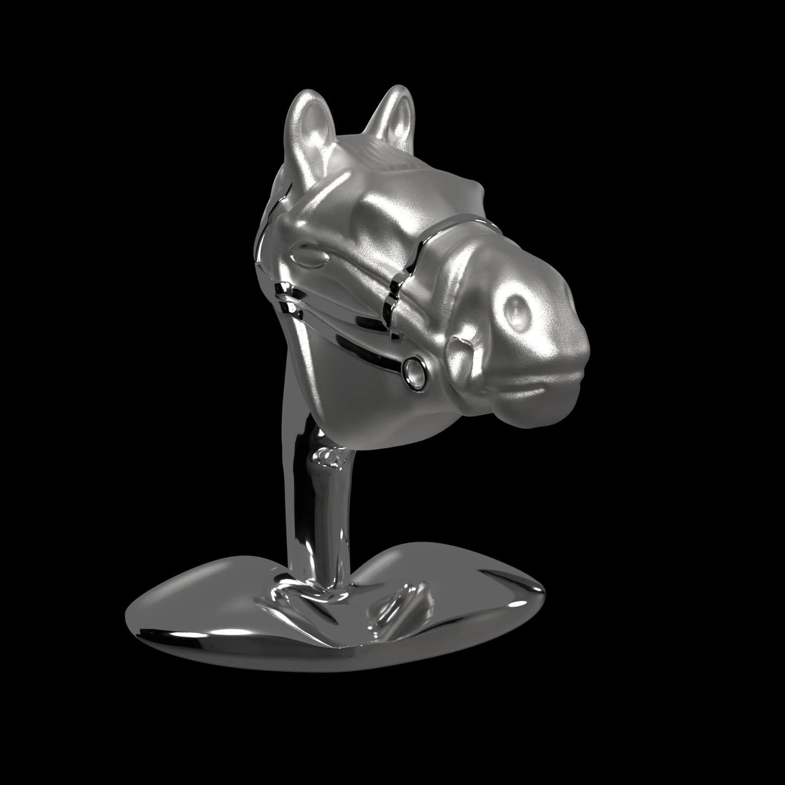 Cufflinks, Racecourse Style - Deakin & Francis Horse Head, cut out on the Gentlemen's Accessories world colour