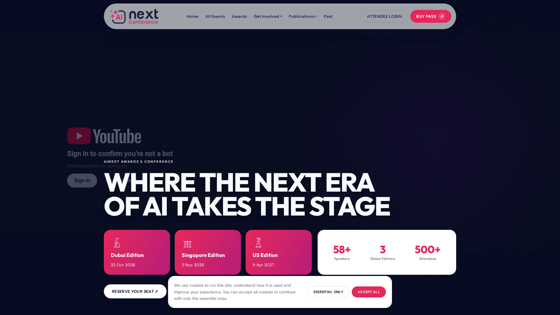 Official event artwork for AI Next Conference Dubai