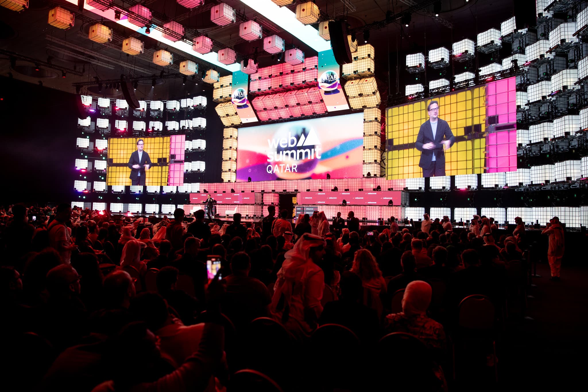 Official event artwork for Web Summit Qatar